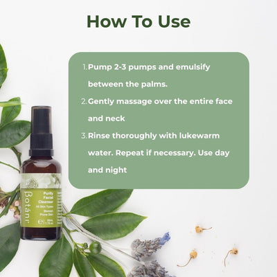 Purify Facial Cleanser how to use