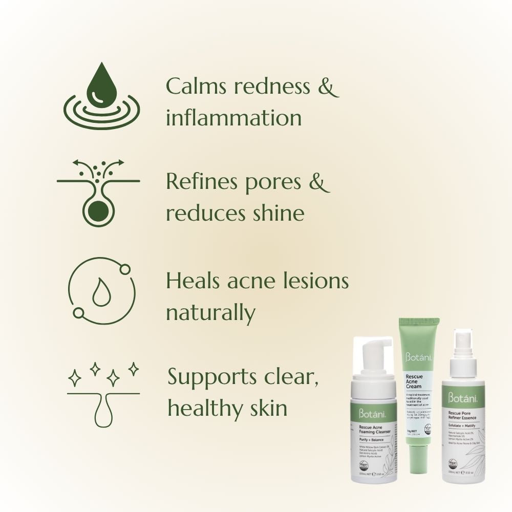 key benefits rescue acne trio pack